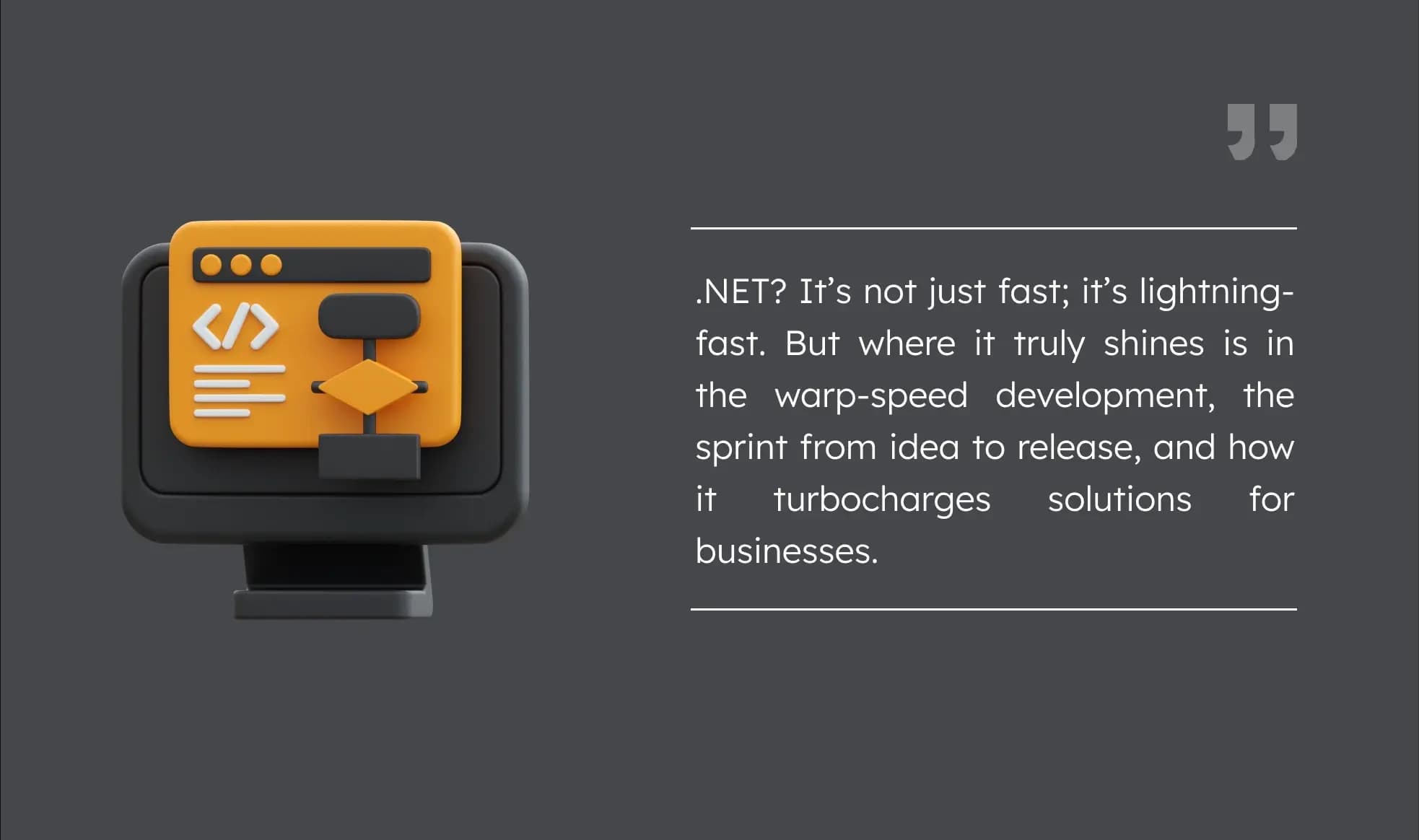 .NET benefits