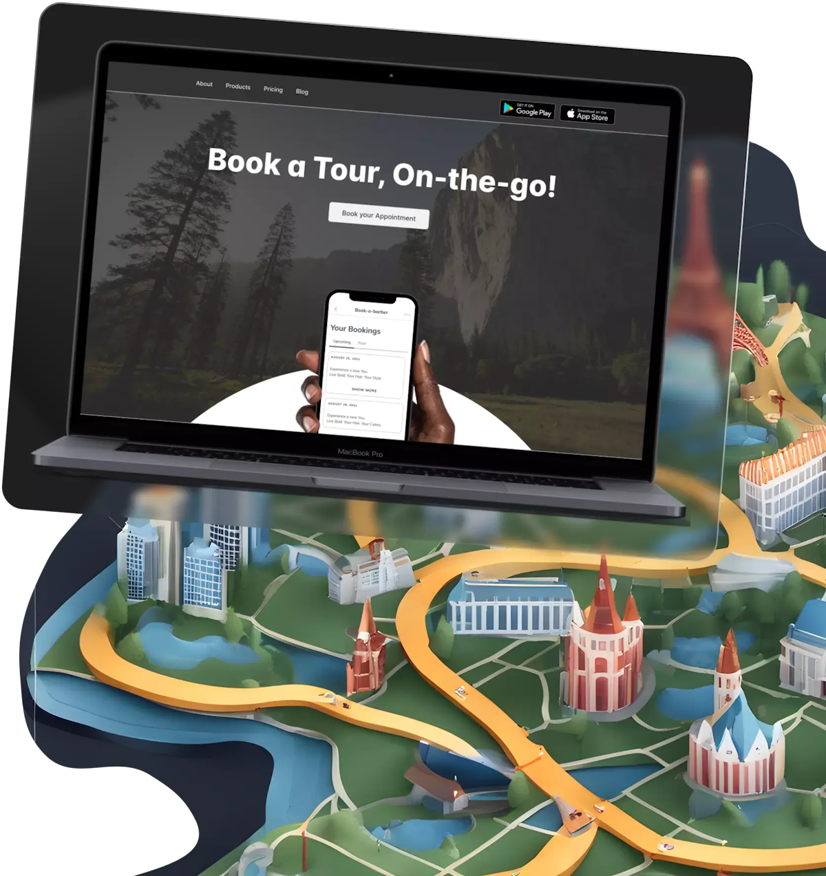 Online tour booking app
