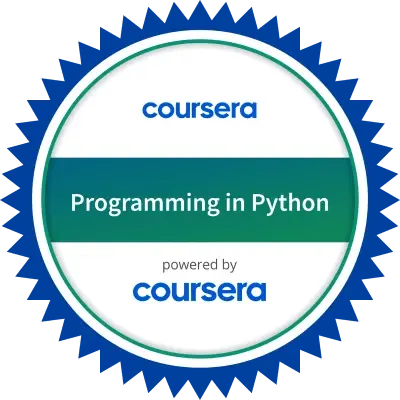 Coursera Programming in Python