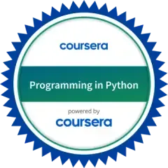 Coursera Programming in Python