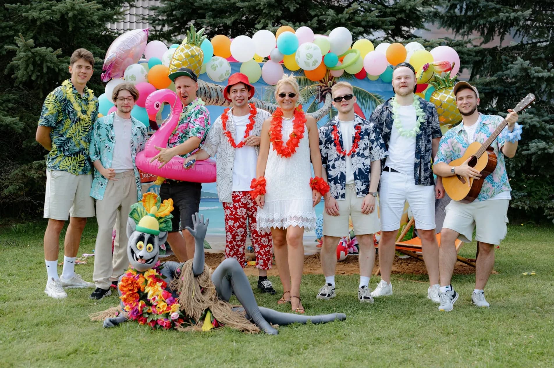 Team poses for a group photo at Modsen Hawaii Party 2026