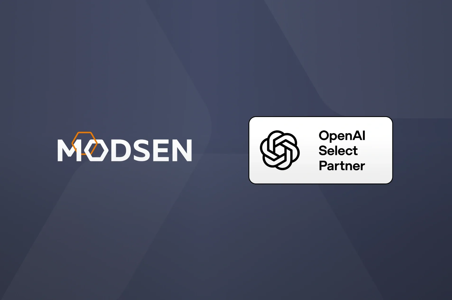 Modsen logo and OpenAI Select Partner badge