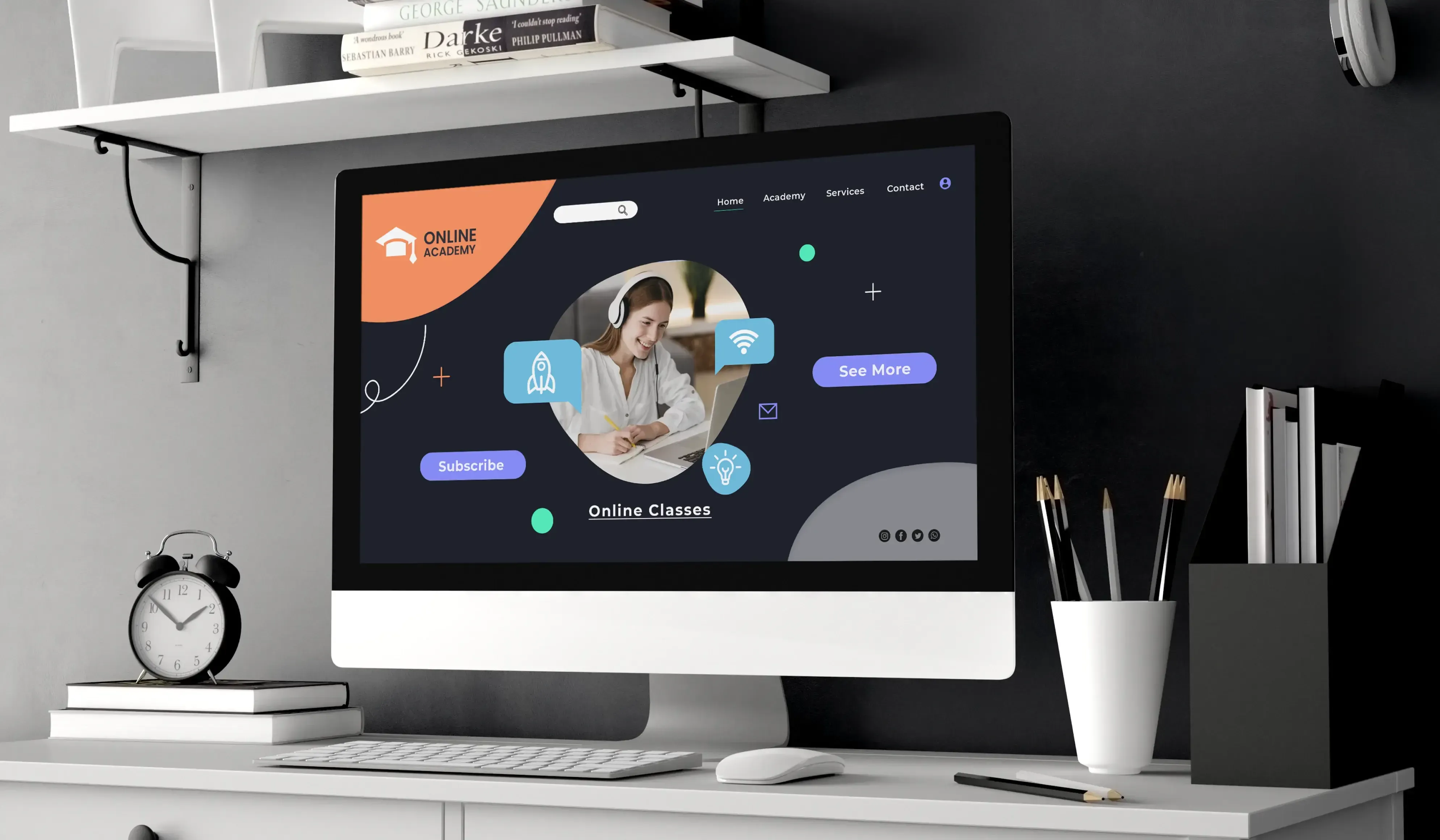 Educational management software interface Educational management software interface