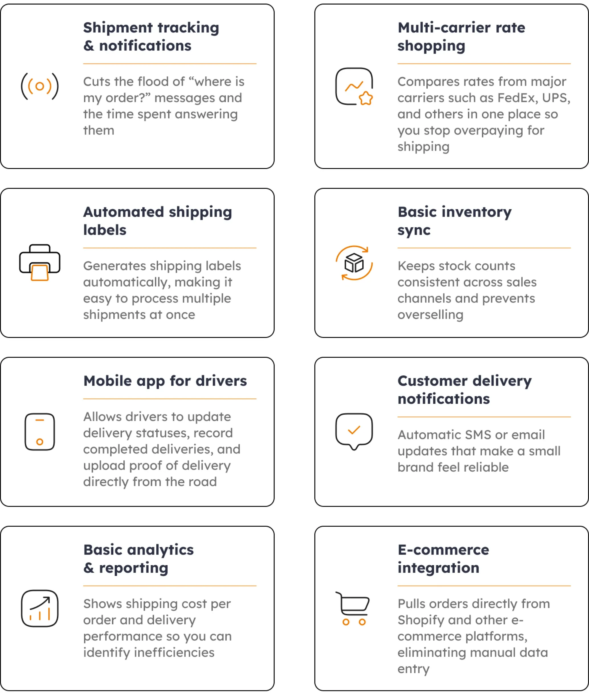 Must-have features for small business logistics software Must-have features for small business logistics software