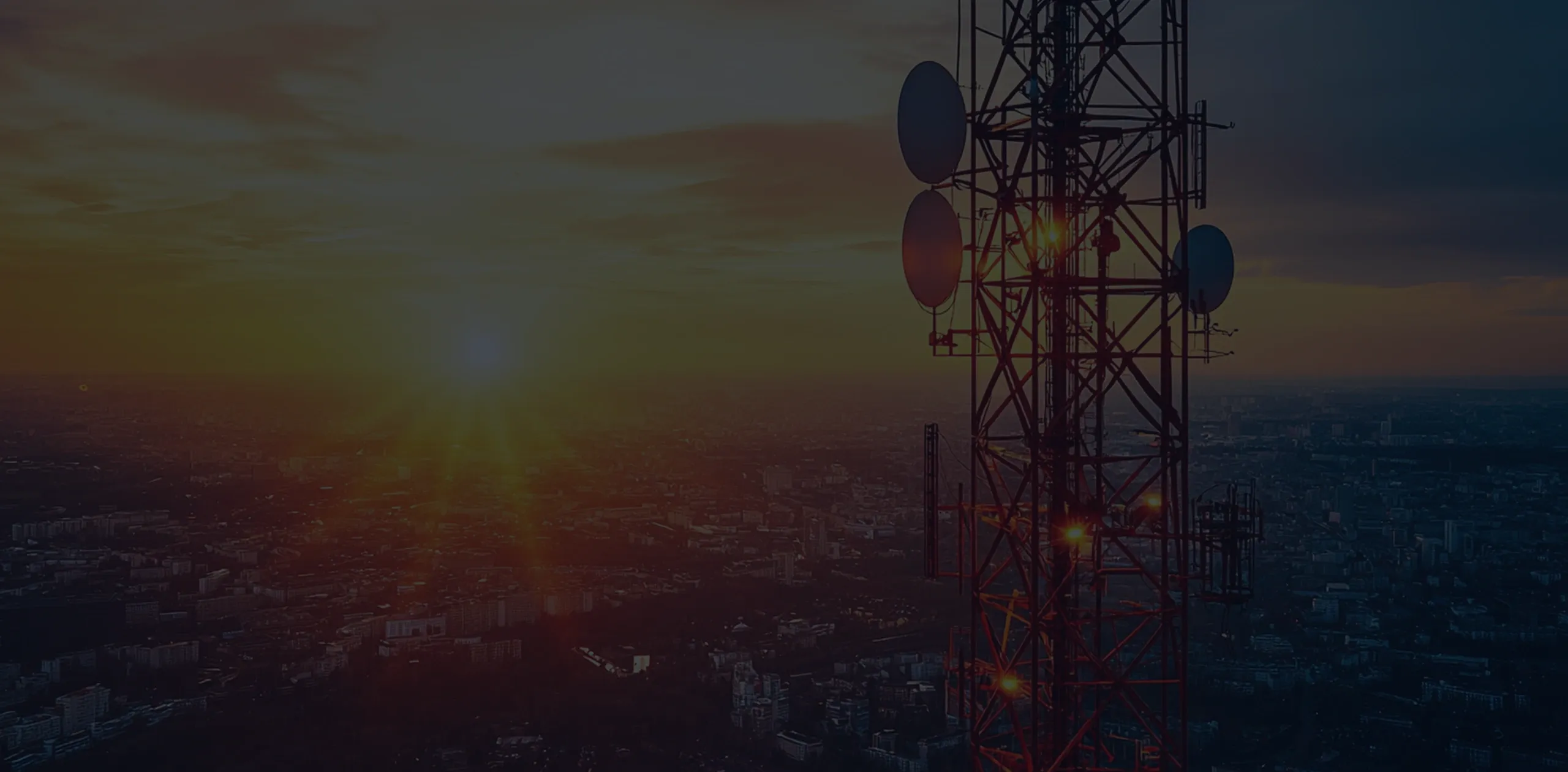 Telecommunications tower - wireless communication infrastructure Telecommunications tower for wireless communication